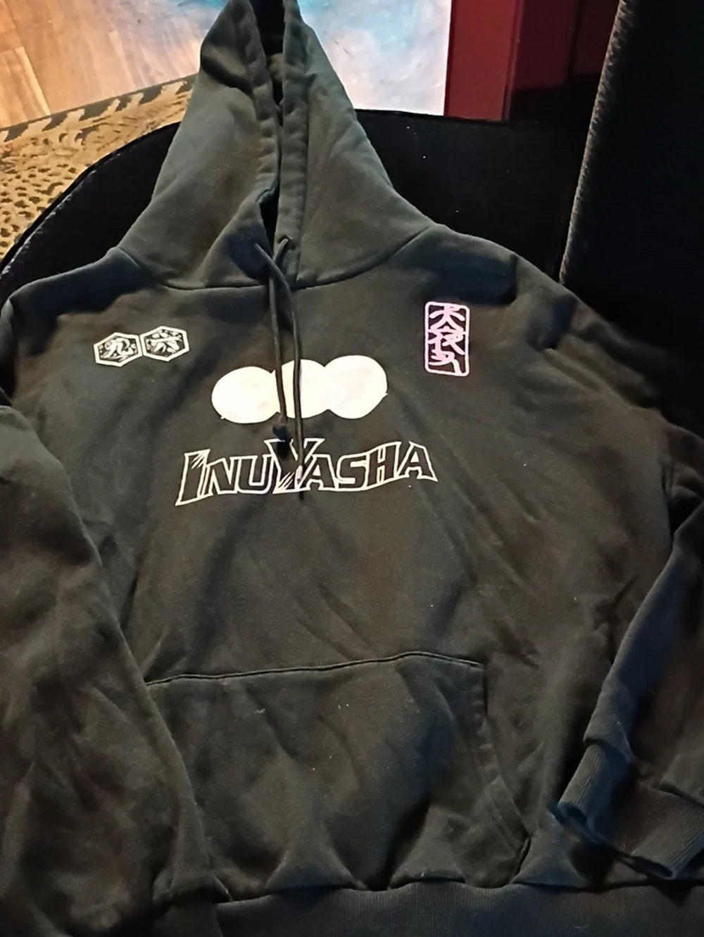 Inuyasha Black Graphic Hoodie